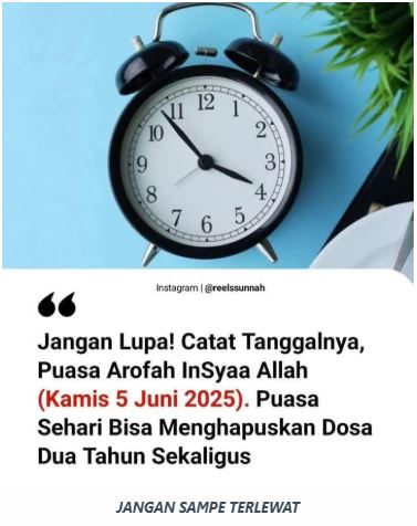 arafah puasa 25
